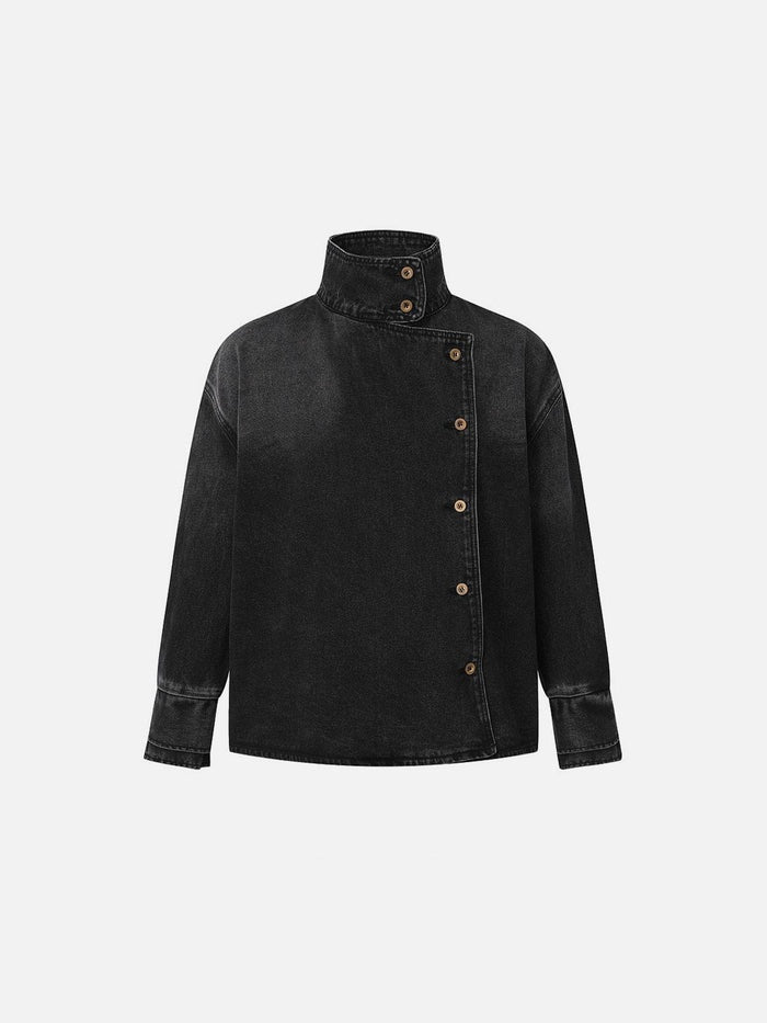 Haaura Button Washed Denimi Jacket
