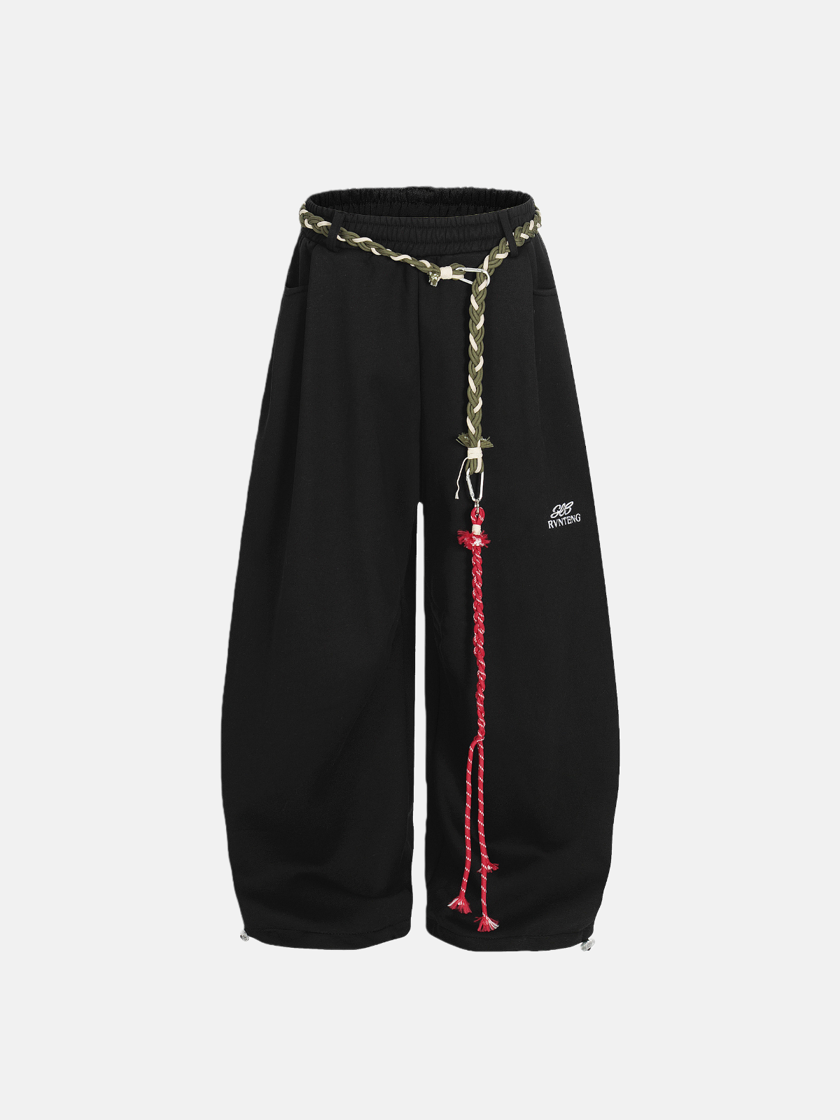 Haaura Drawstring Tassel Super Baggy Sweatpants