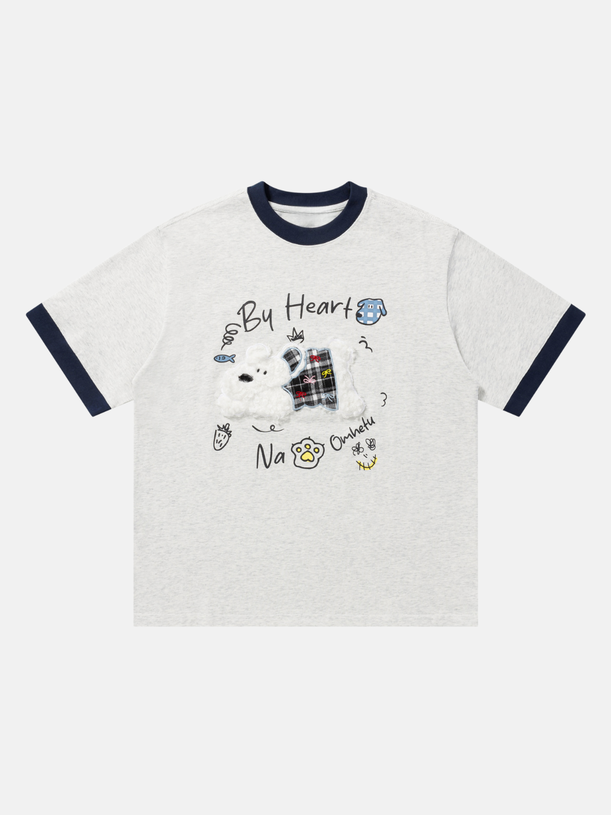 Haaura Cartoon Dog & Heart Tee