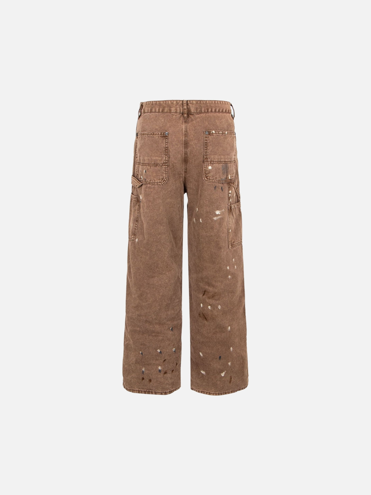 Haaura Distressed Splatter Cargo Baggy Jeans