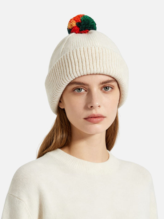 Colorful Pom Beanie