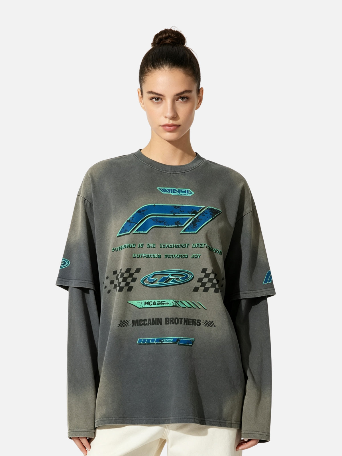 Haaura Racing Graphic Long Sleeve Tee