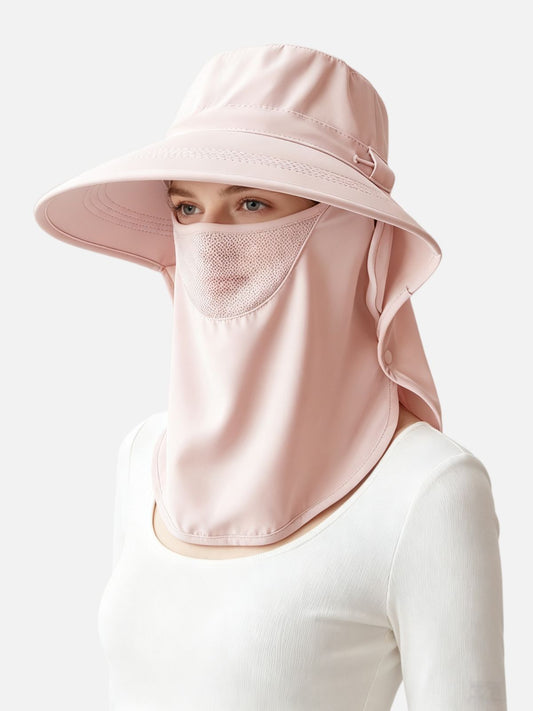 Wide Brim Neck Flap Sun Hat