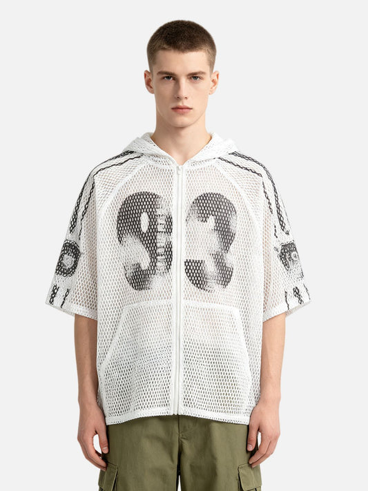 Haaura 83 Mesh Zip Up Hooded Tee