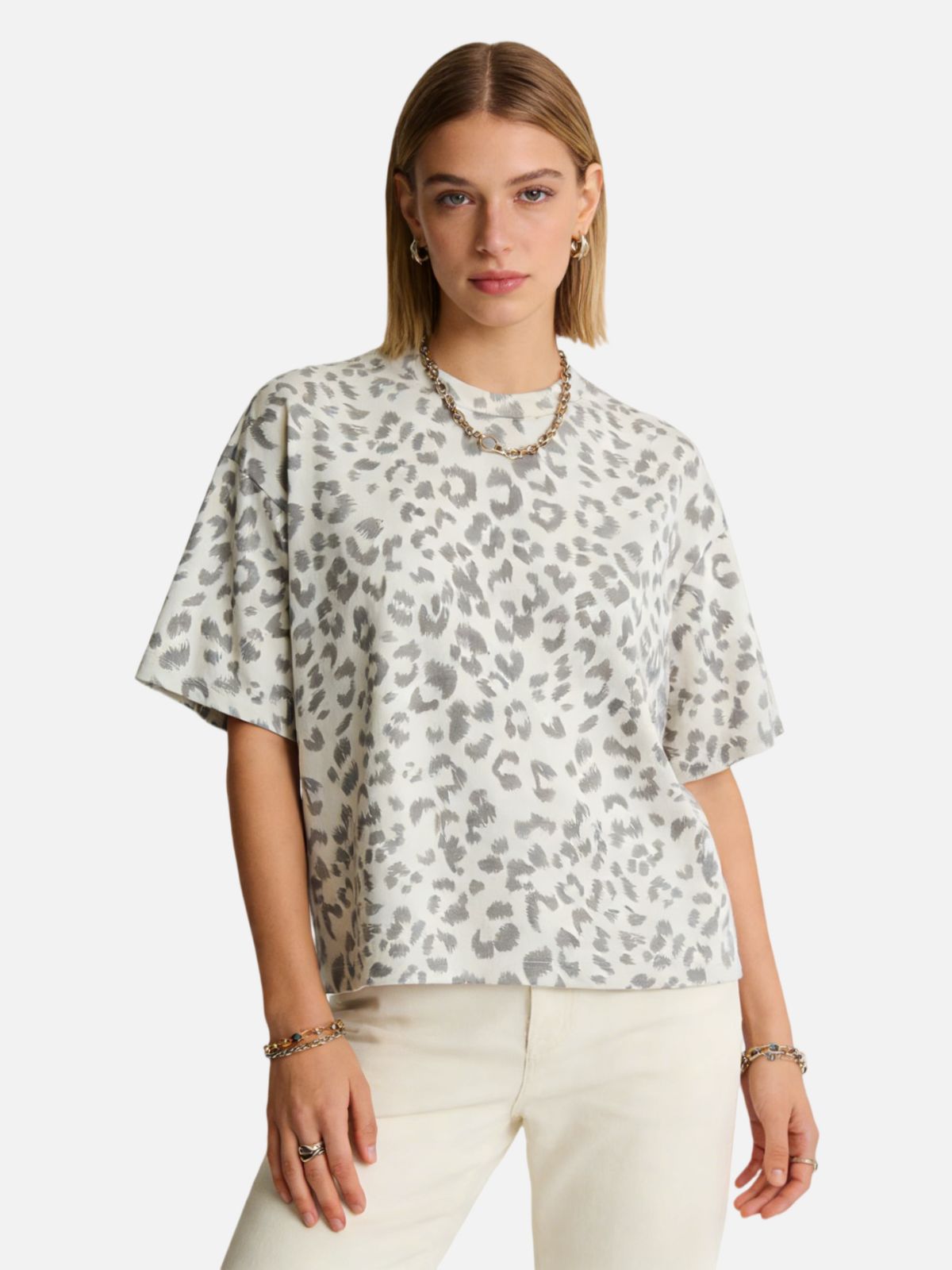Haaura Leopard Print Tee
