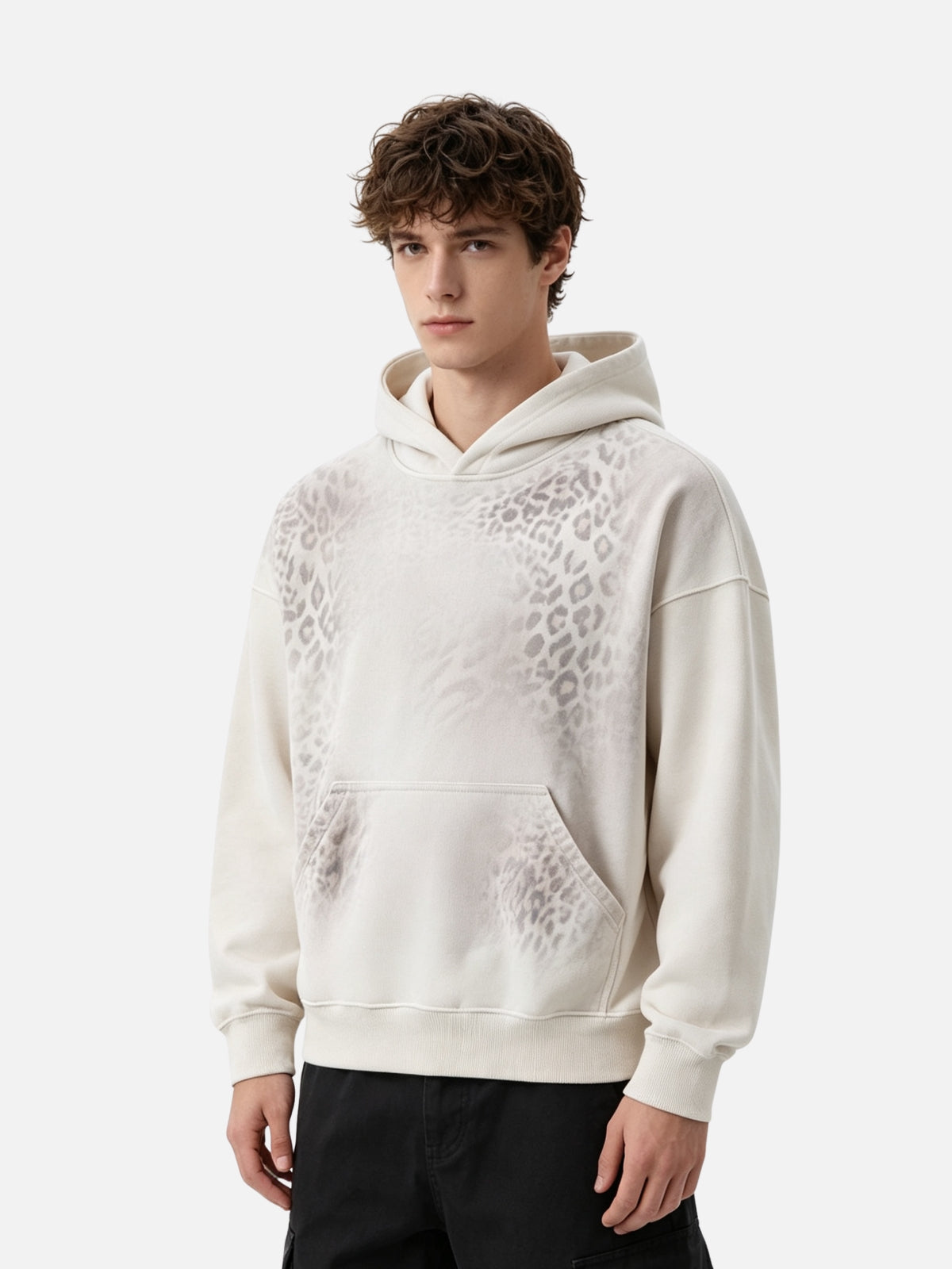 Haaura Faded Leopard Hoodie