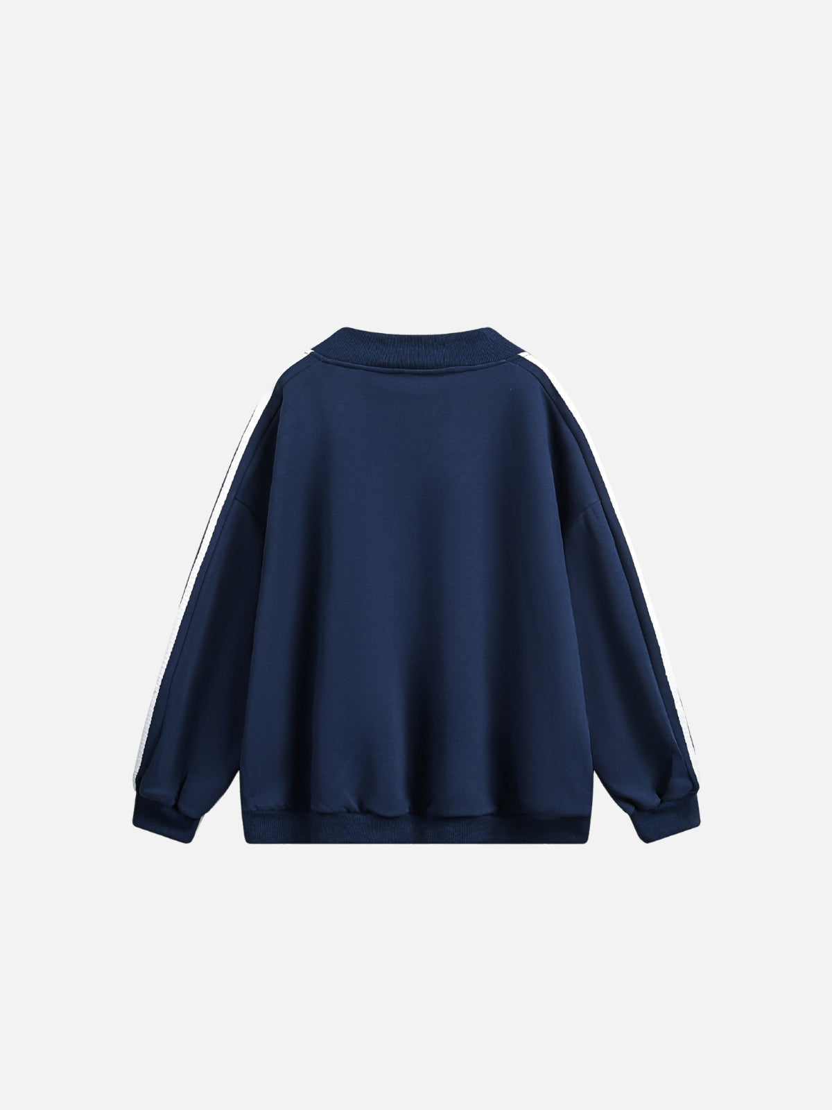 Haaura V-Neck Side Stripe Sweatshirt