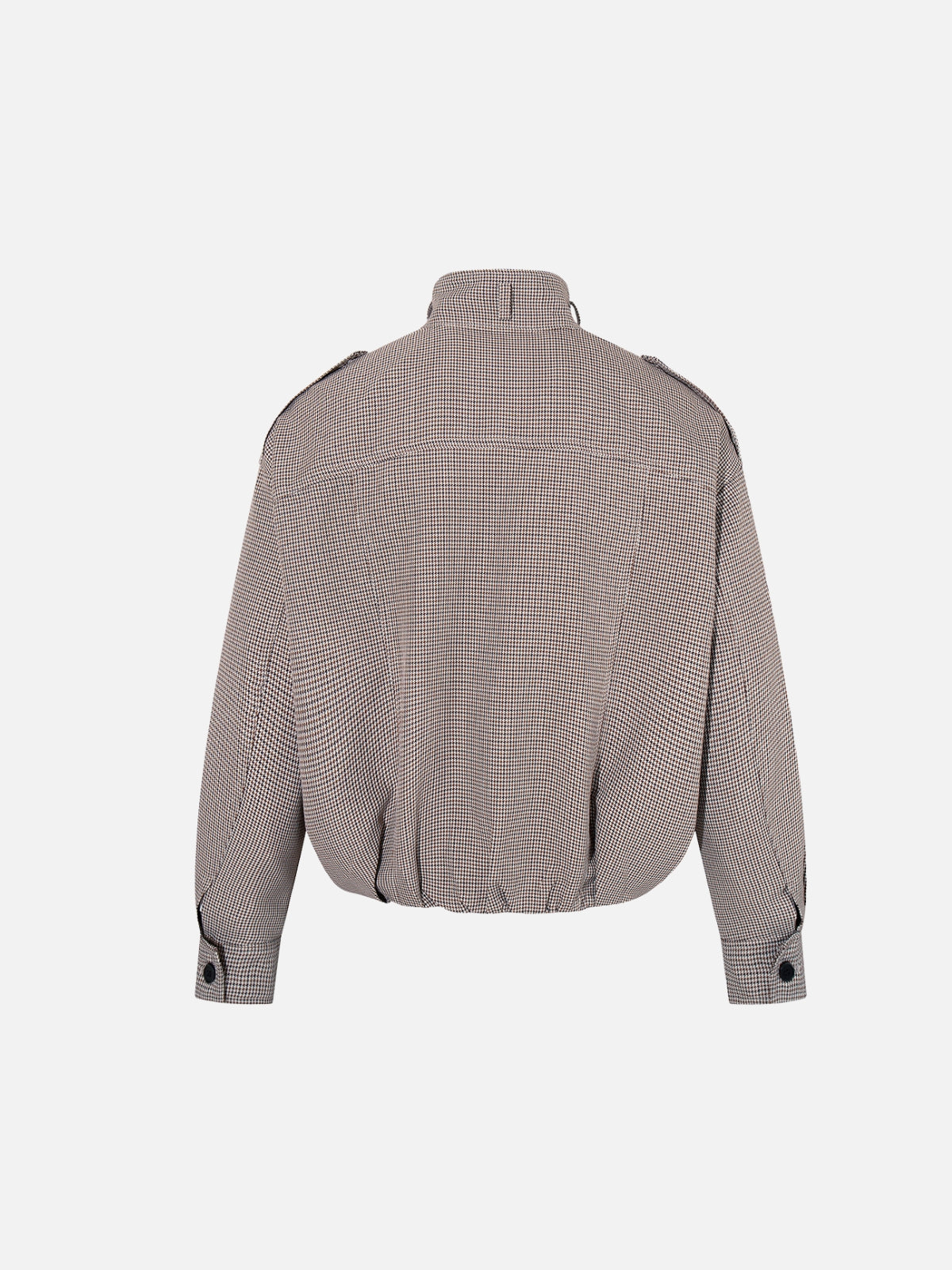 Haaura Houndstooth Zip Pocket Jacket