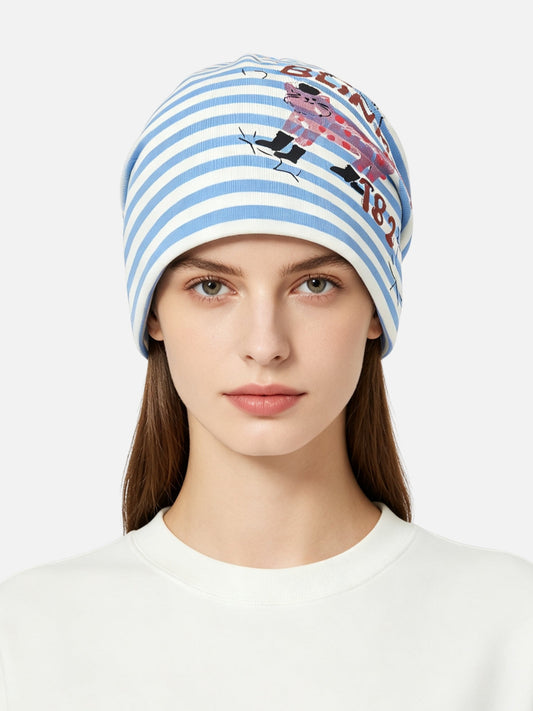 Graphic Stripe Beanie