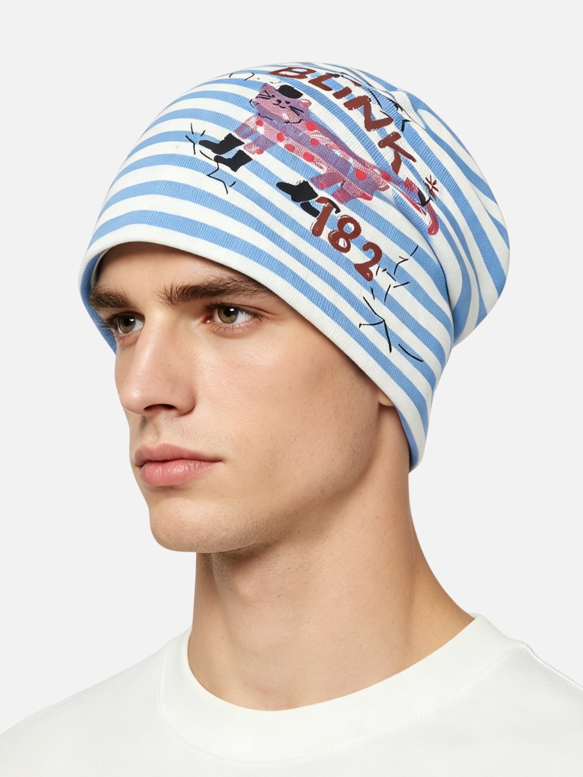 Graphic Stripe Beanie