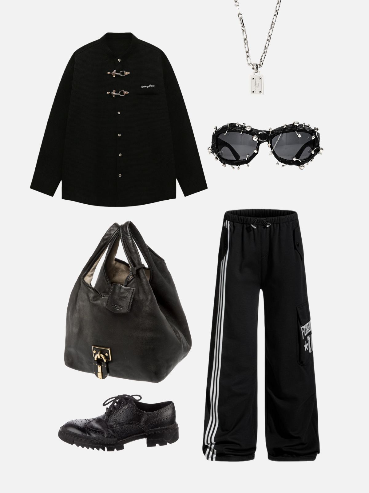 Punk Rivet-Studded Sunglasses