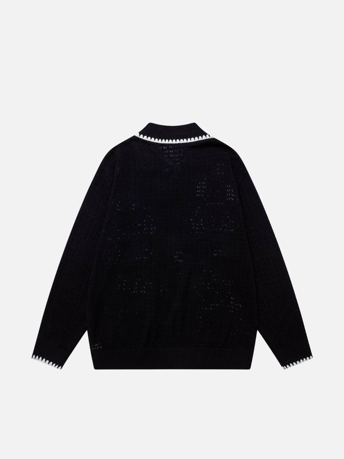 Haaura Line Art Dog Polo Sweater