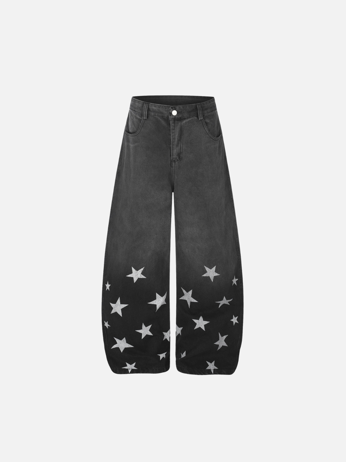 Haaura Star Graphic Baggy Barrel Jeans
