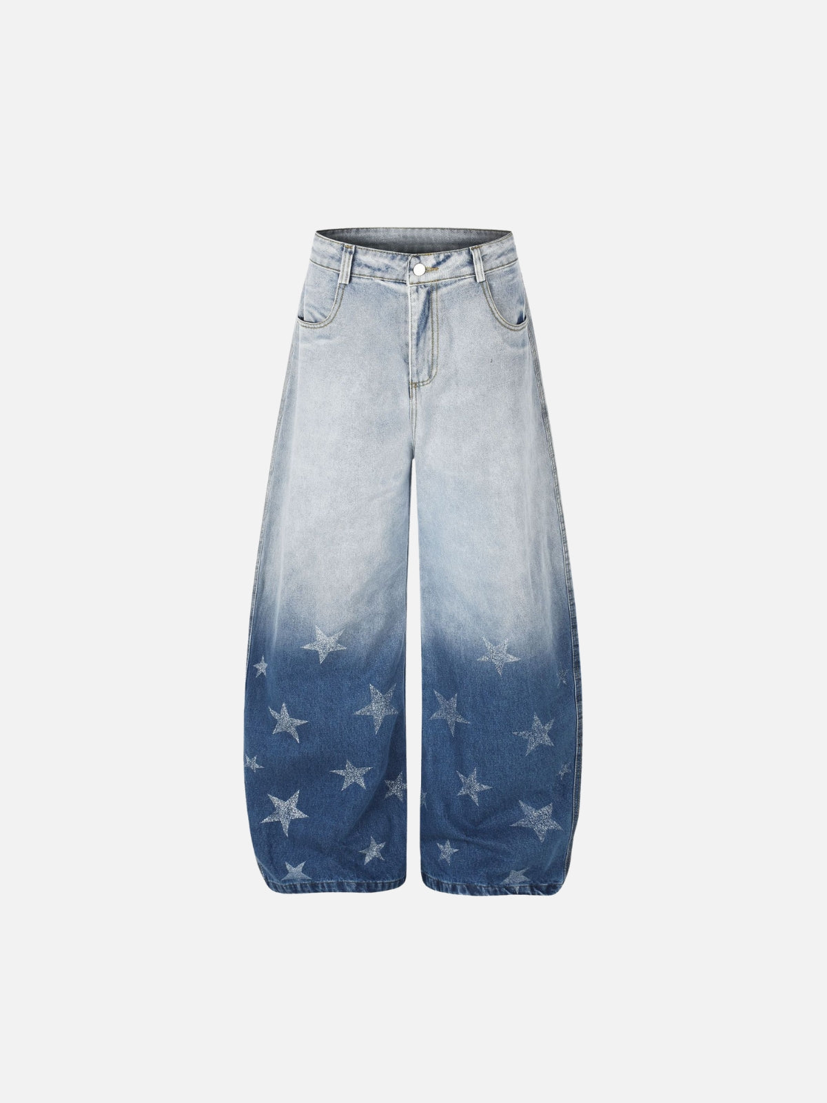 Haaura Star Graphic Baggy Barrel Jeans