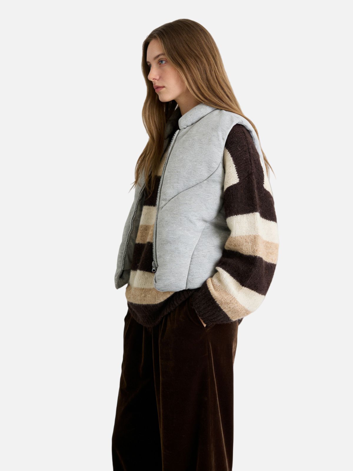 Haaura Quilted Puffer Zip-Up Vest