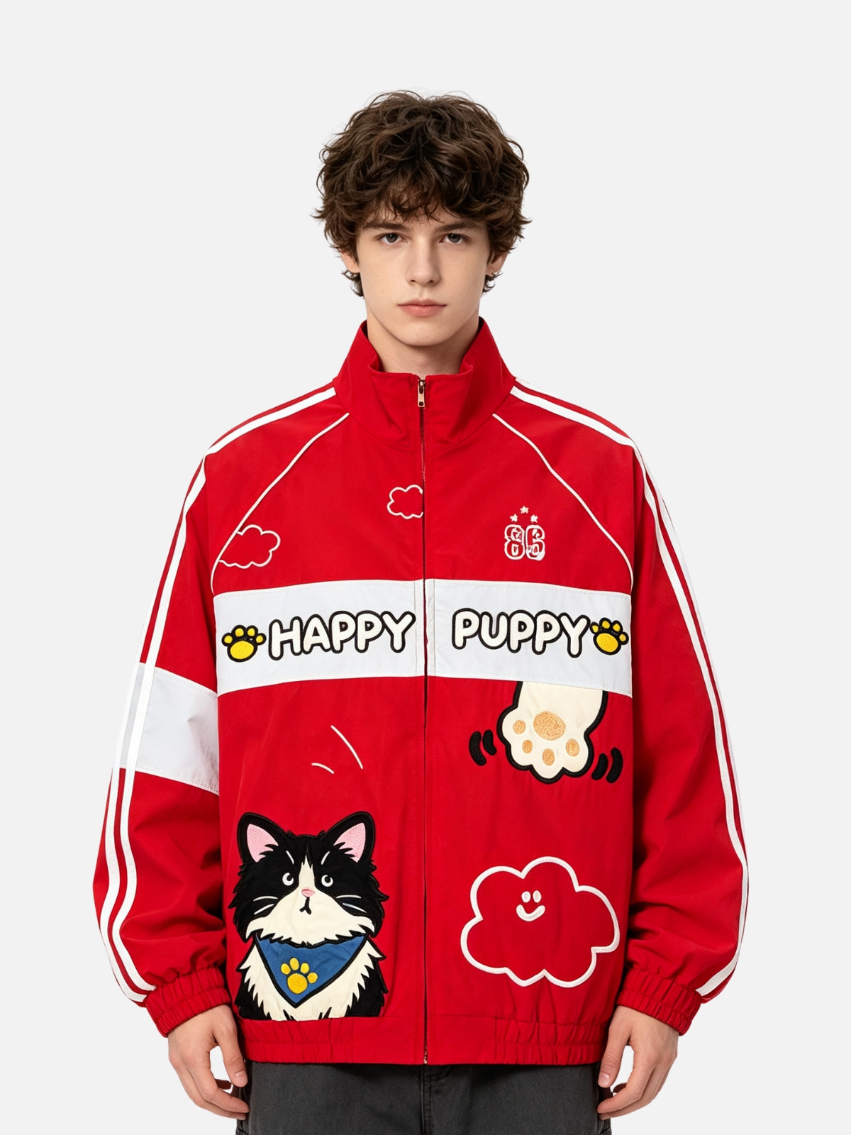 Haaura Cartoon Graphic Track Jacket