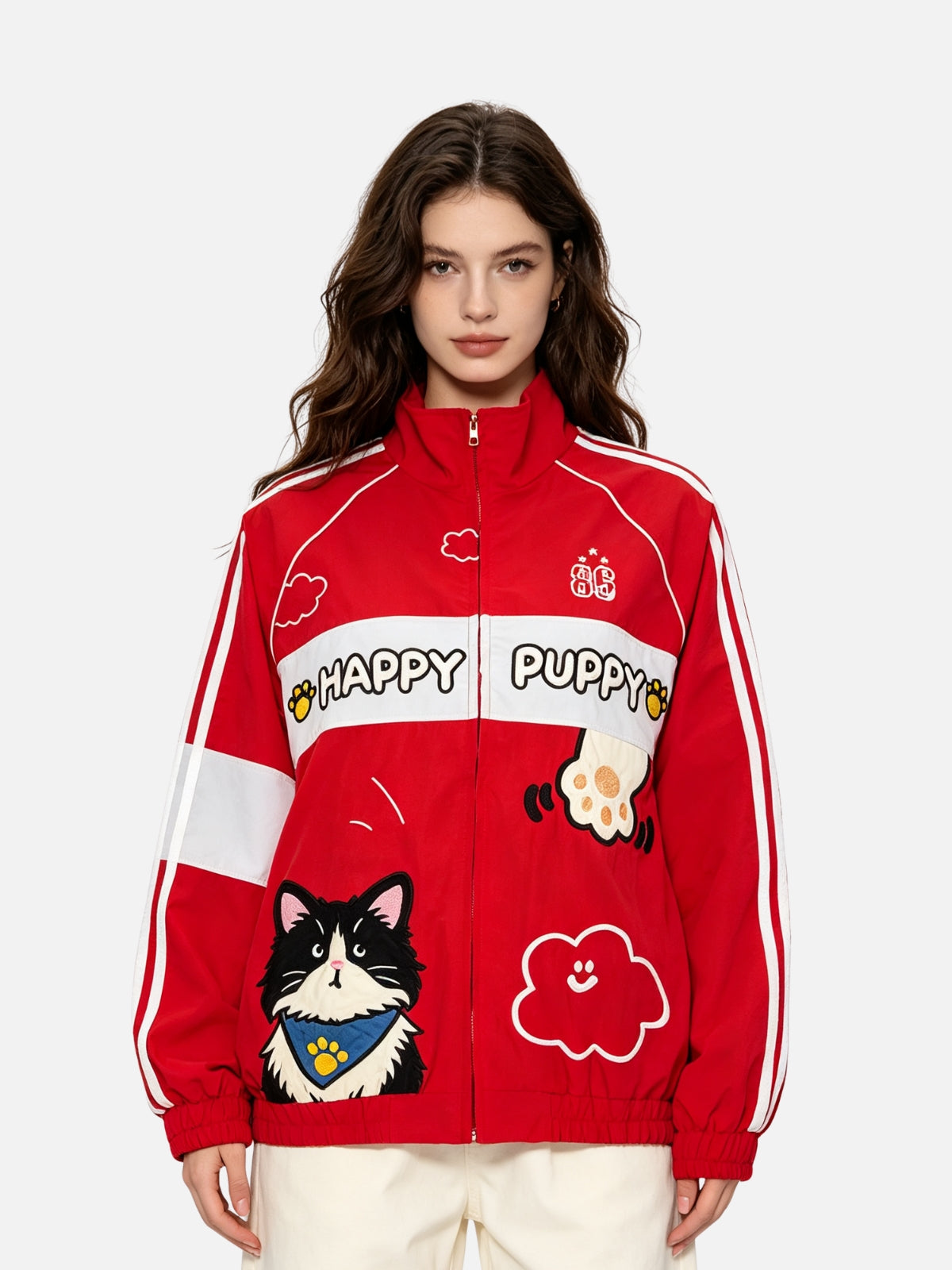 Haaura Cartoon Graphic Track Jacket