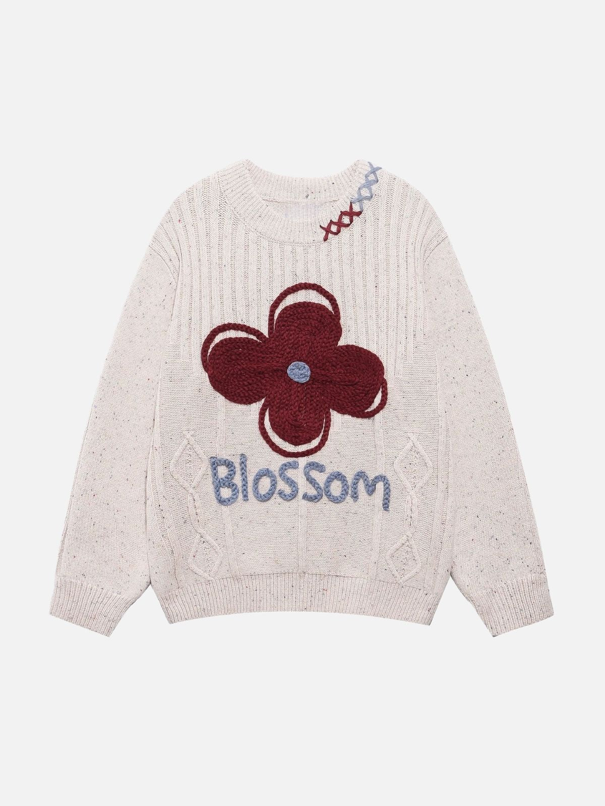 Haaura Embroidered Crewneck Sweater