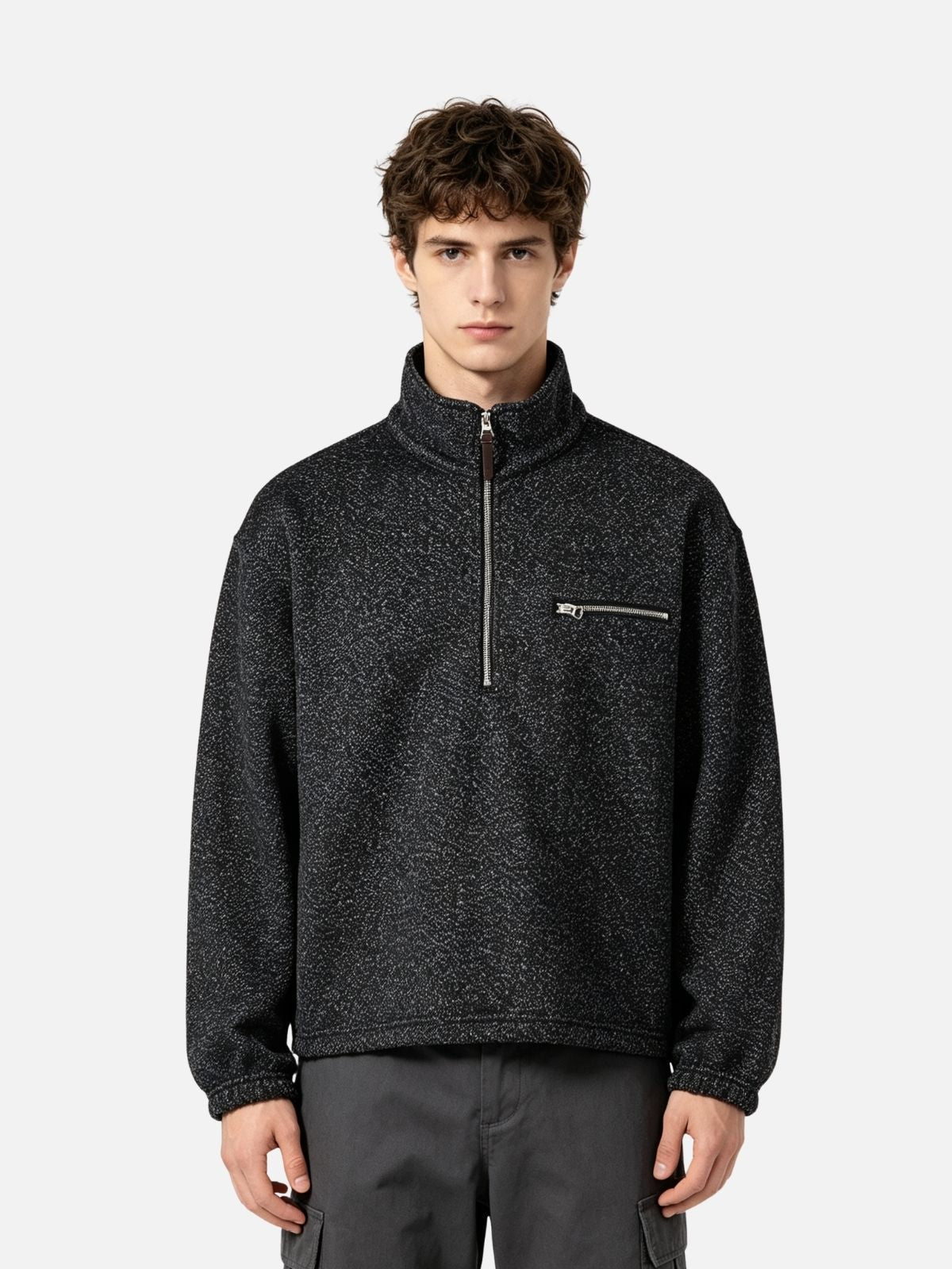 Haaura Heathered Half-Zip Jacket