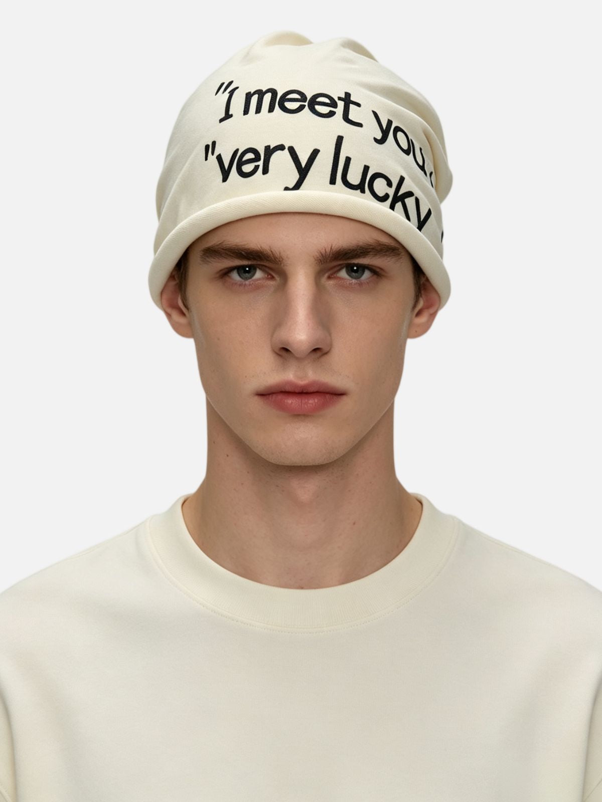 Lucky Slogan Beanie