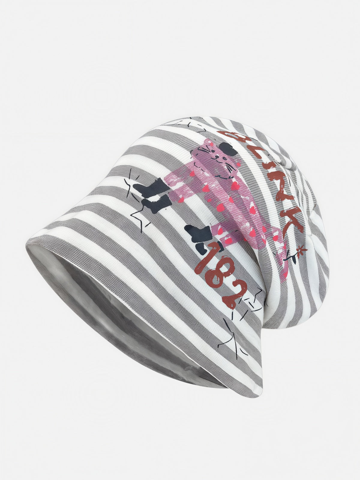 Graphic Stripe Beanie