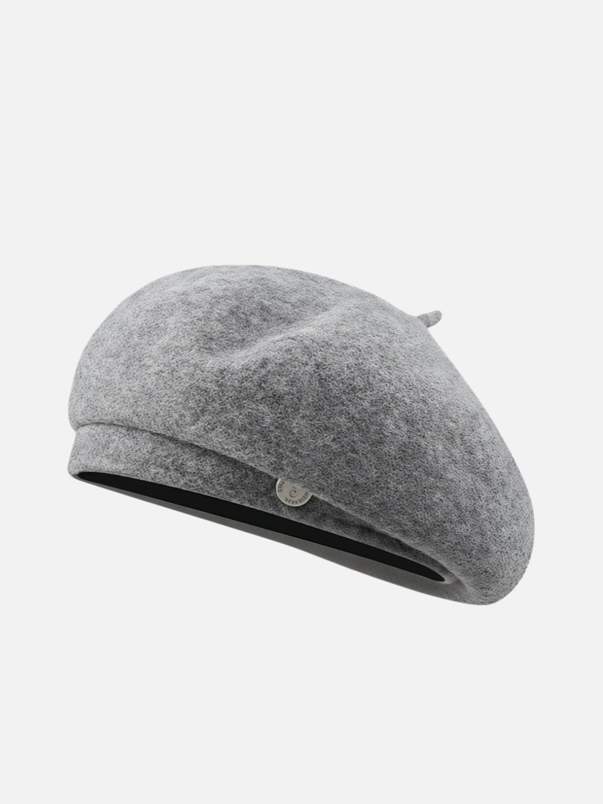 Red Felt Metal Badge Beret