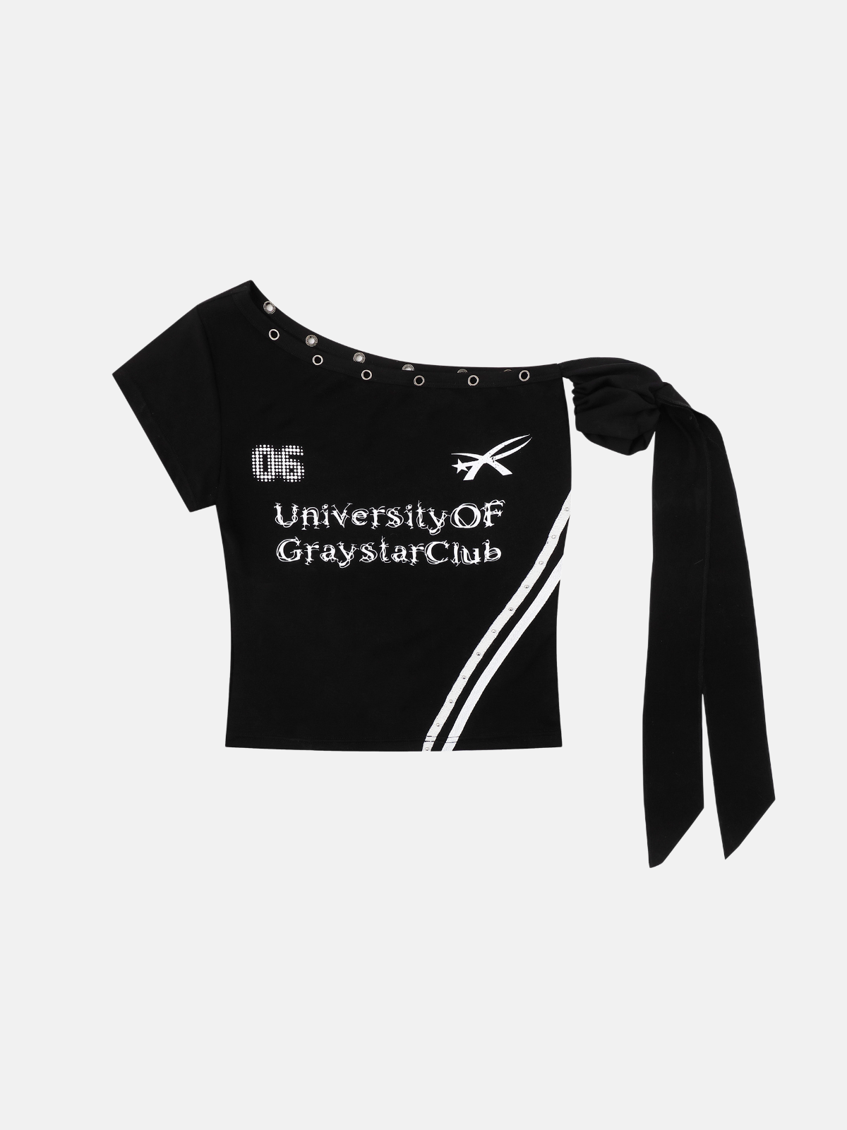 Haaura Asymmetric Tie Baby Tee