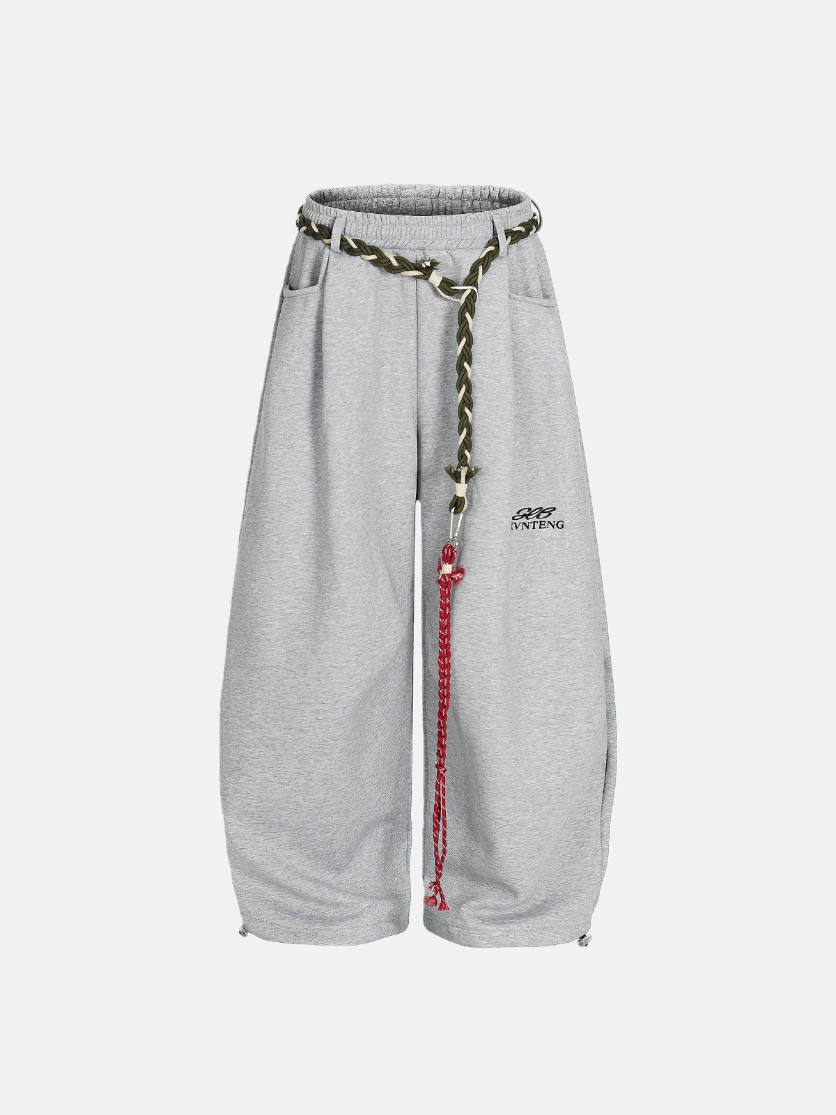 Haaura Drawstring Tassel Super Baggy Sweatpants