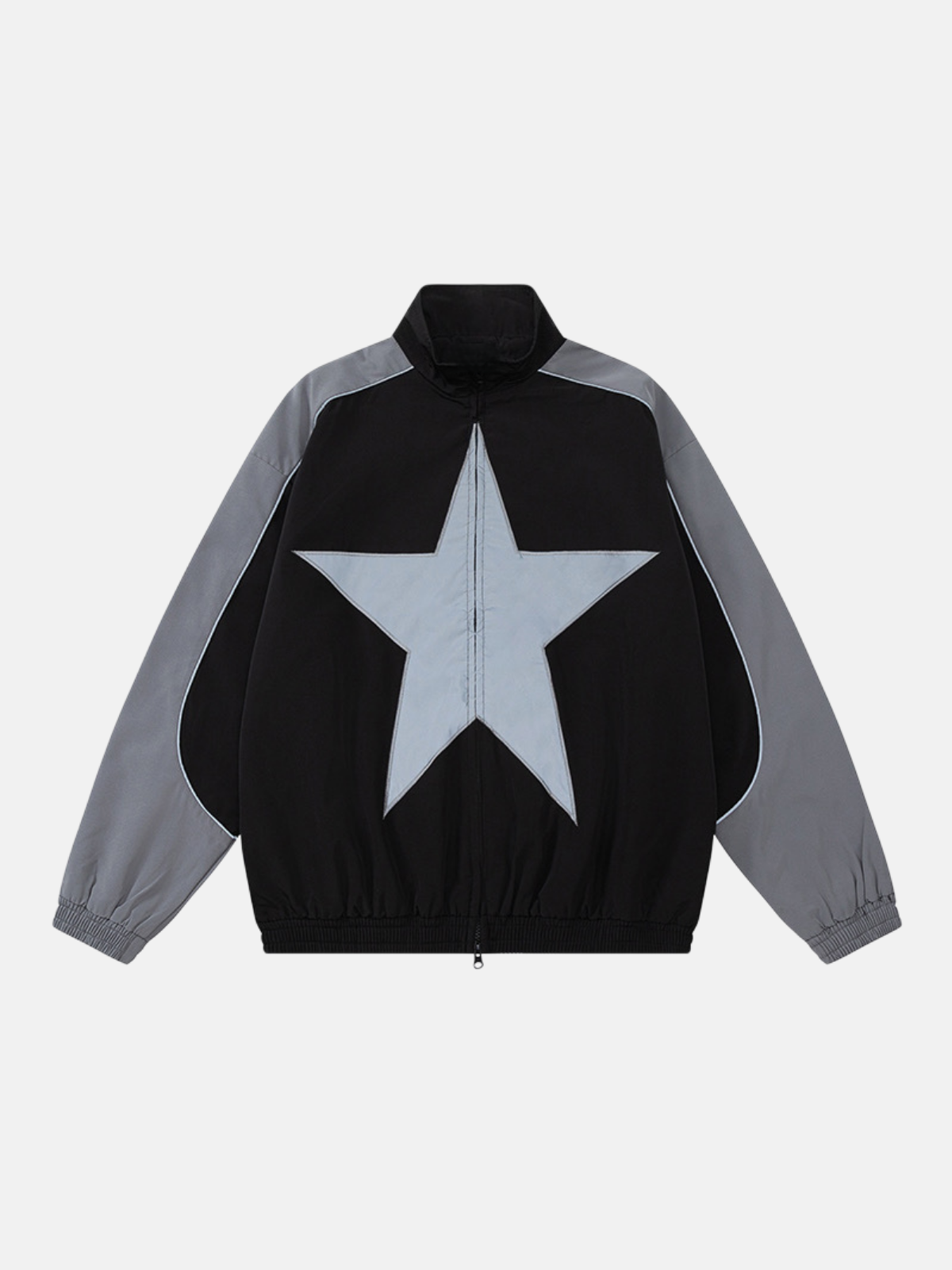 Haaura Panel Star Graphic Zip-Up Jacket