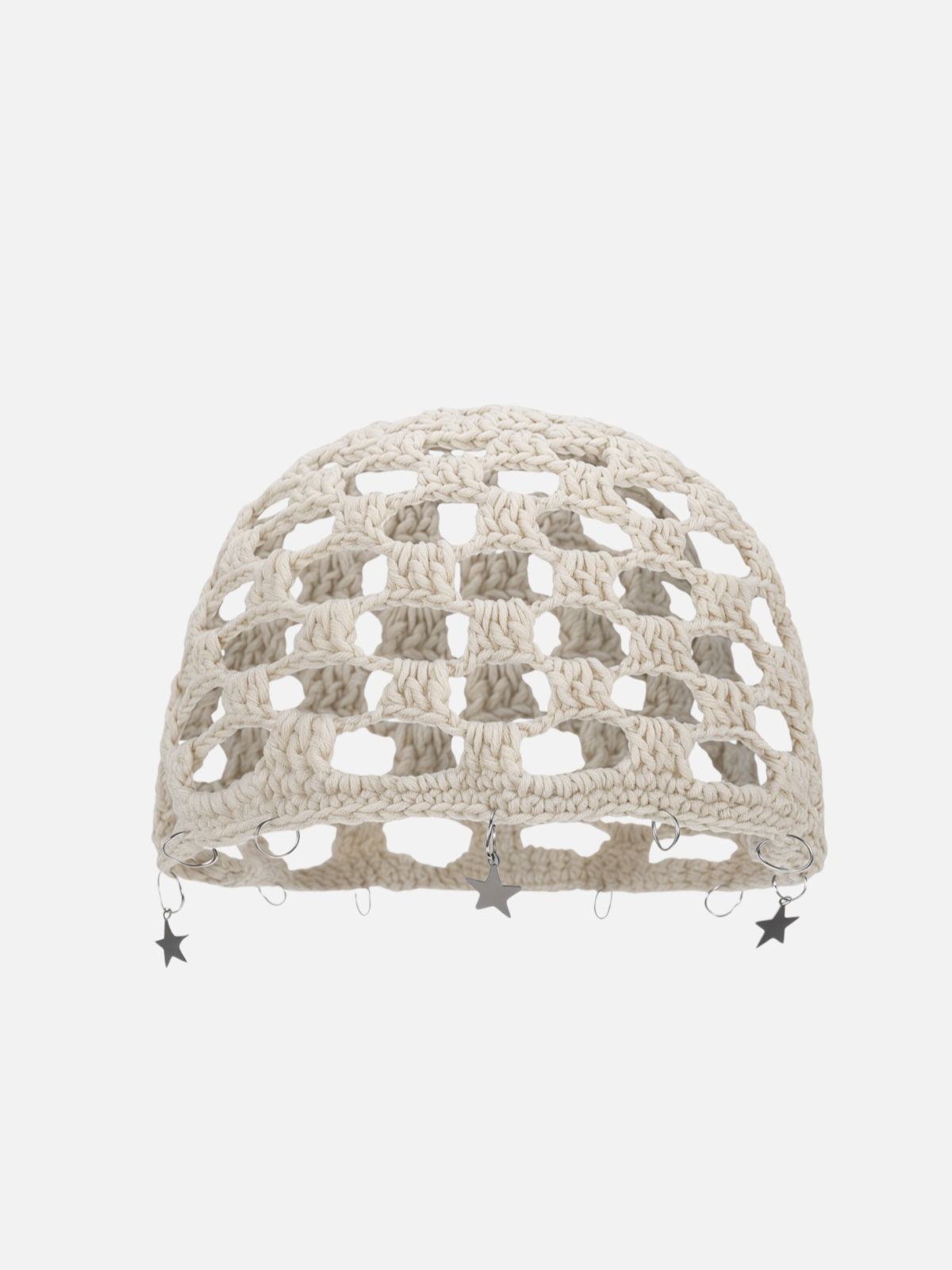 Star Charm Crochet Beanie