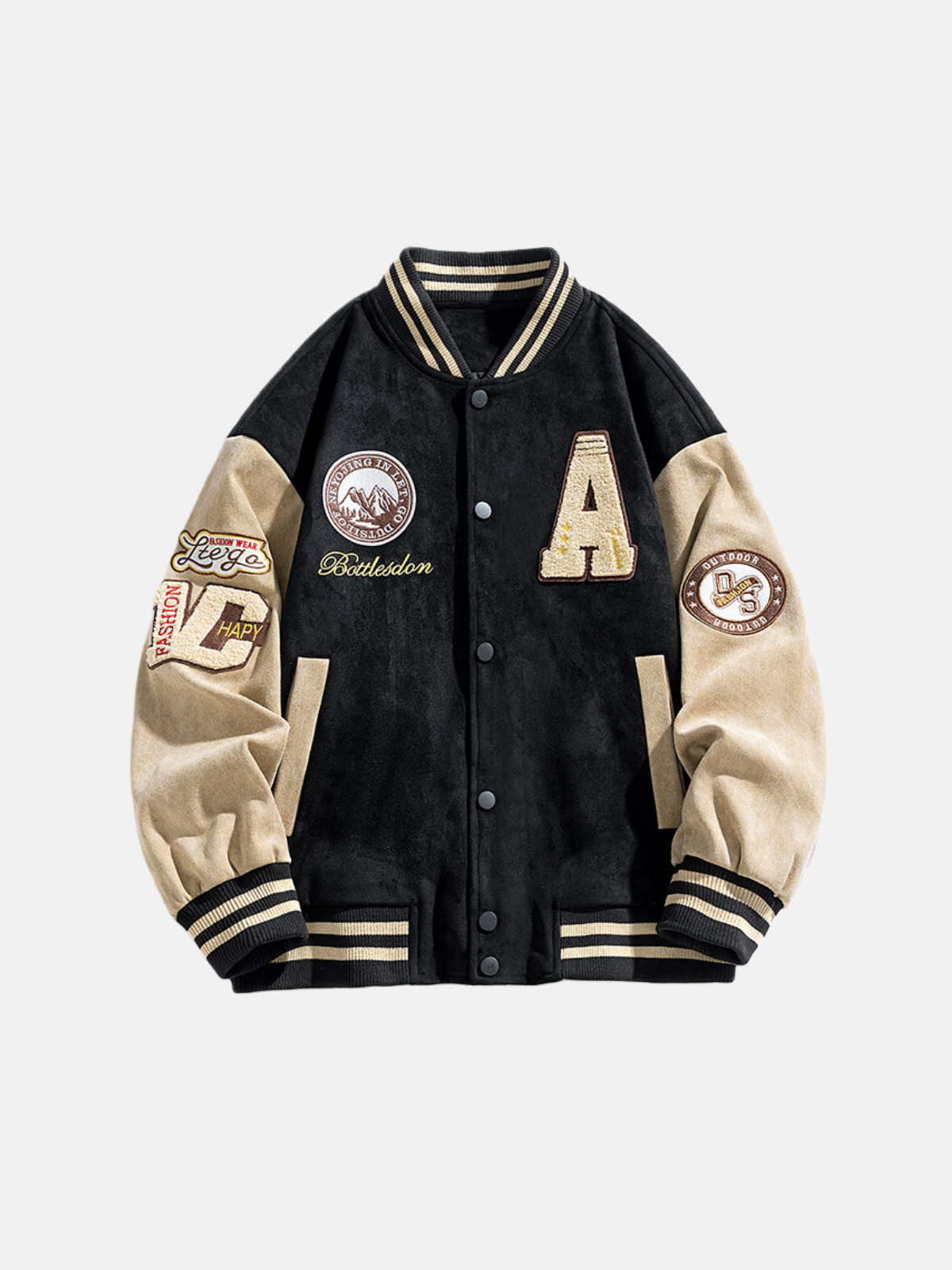 Haaura Suede Varsity Jacket