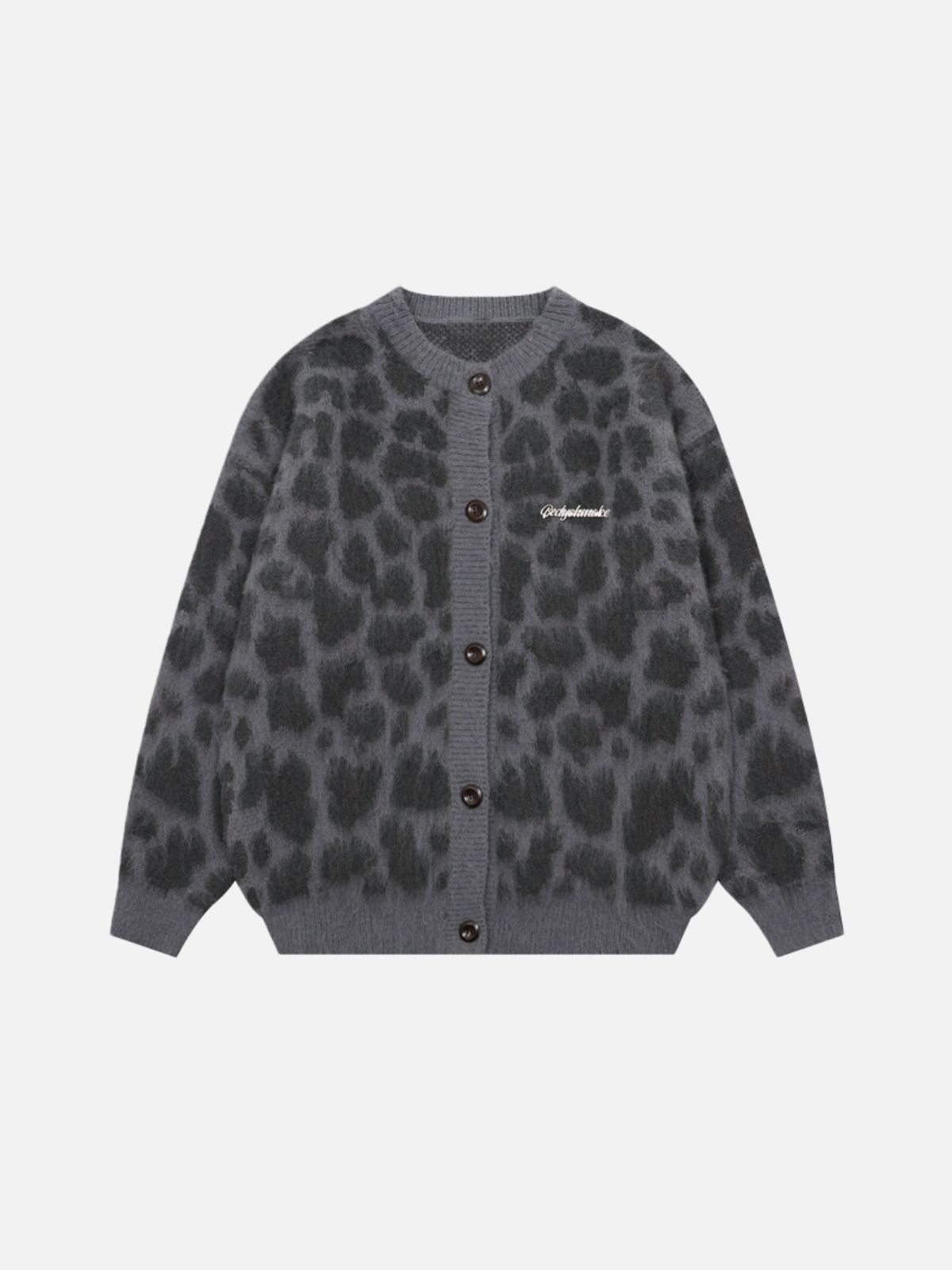 Haaura Leopard Graphic Cardigan