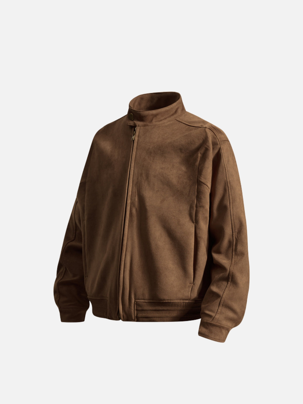Haaura Suede Zip Up Jacket