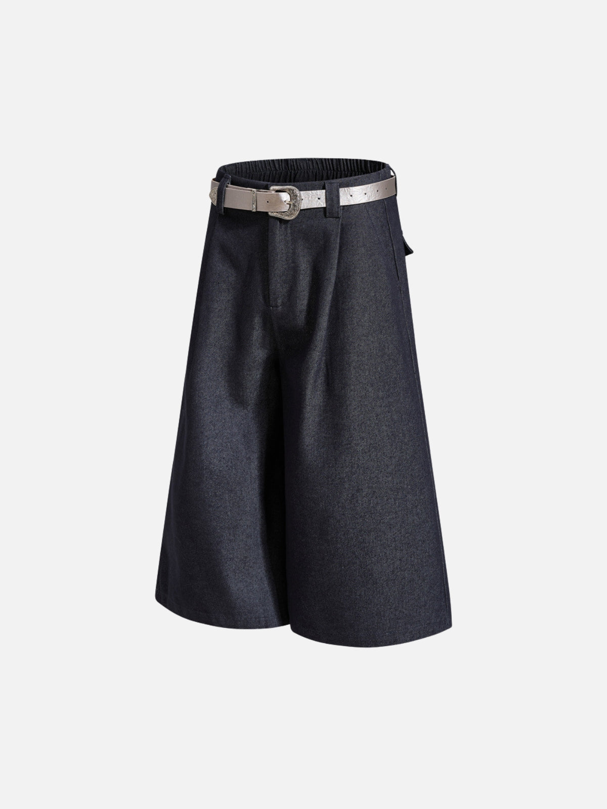 Haaura Belted Raw Longline Jorts