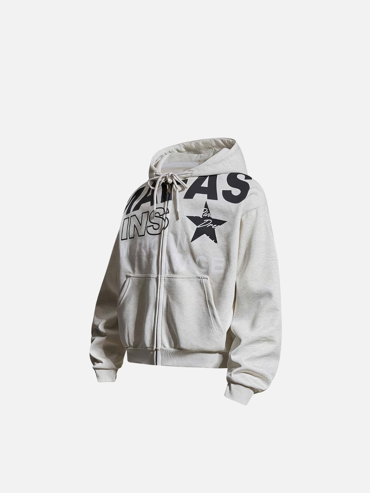 Haaura Vintage Graphic Zip Up Hoodie
