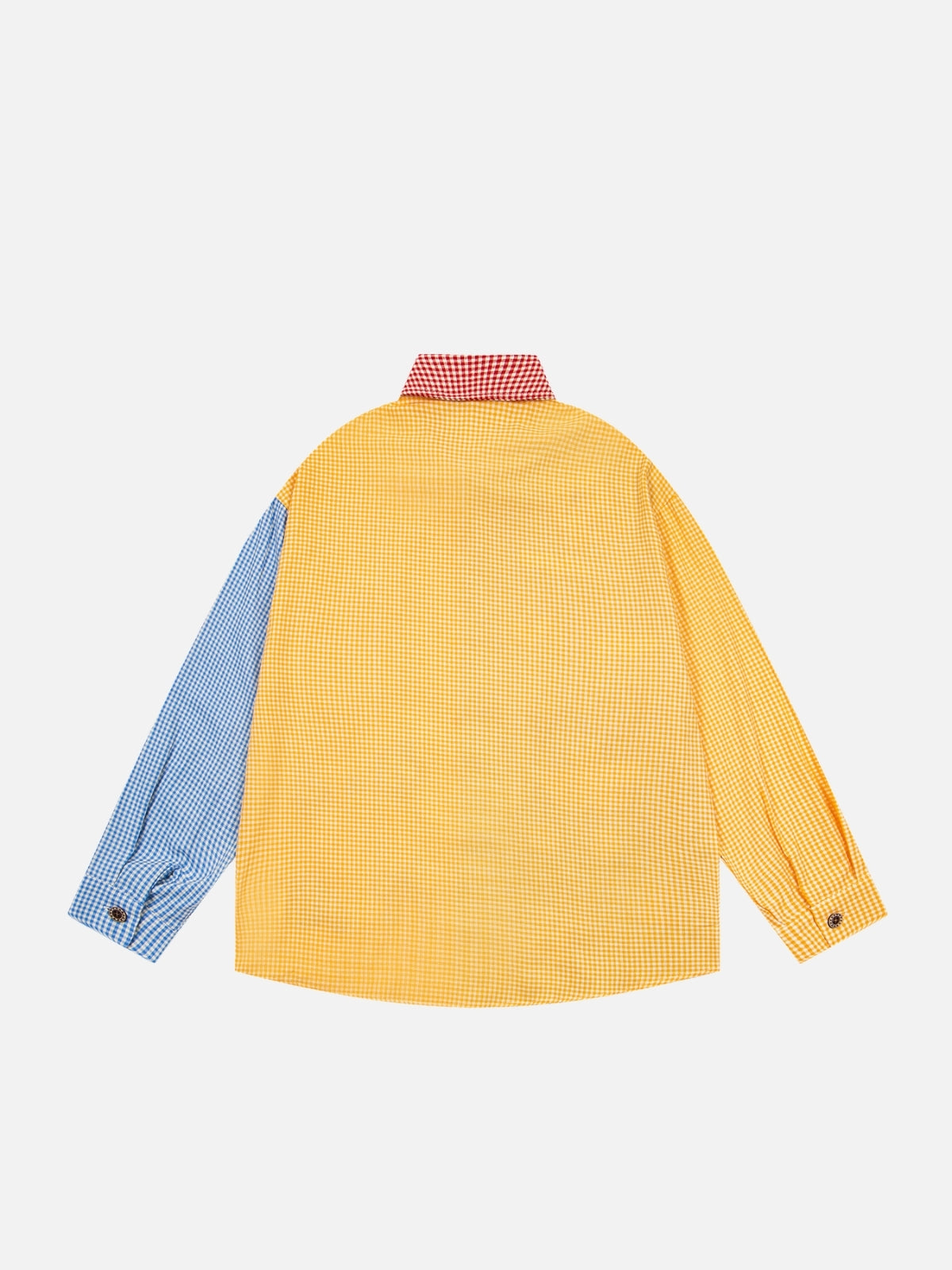 Haaura Teddy Bear Embroidered Patchwork Shirt