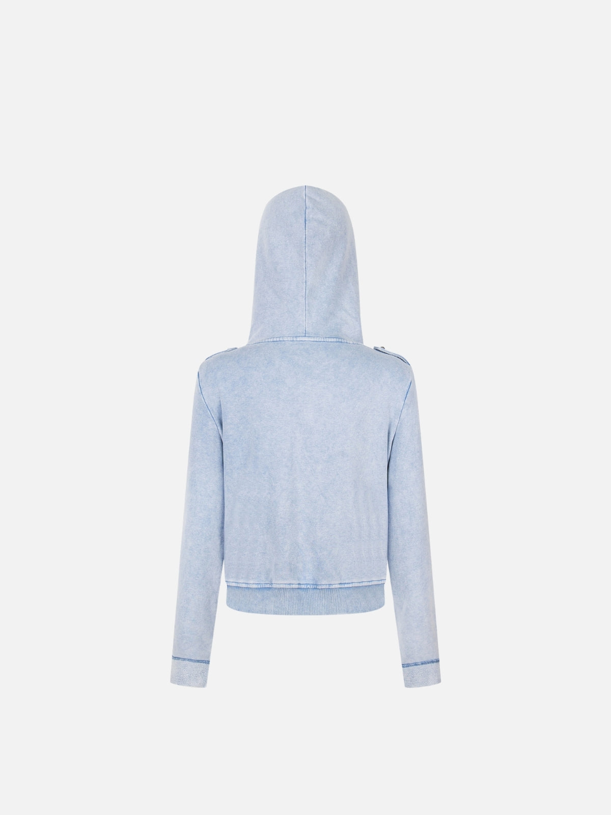 Haaura Washed Rivet Hooded Jacket