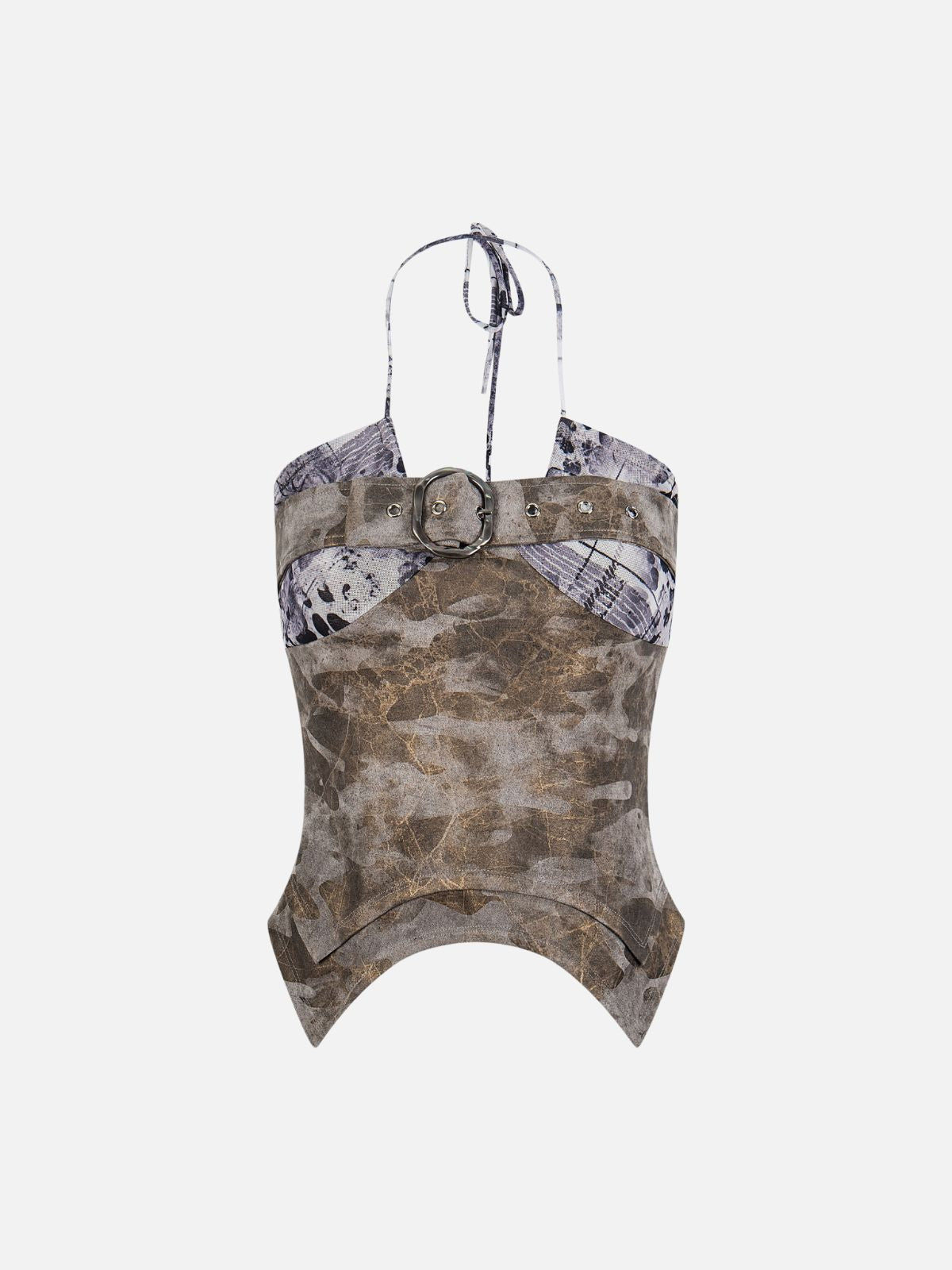 Haaura Belted Halter Top