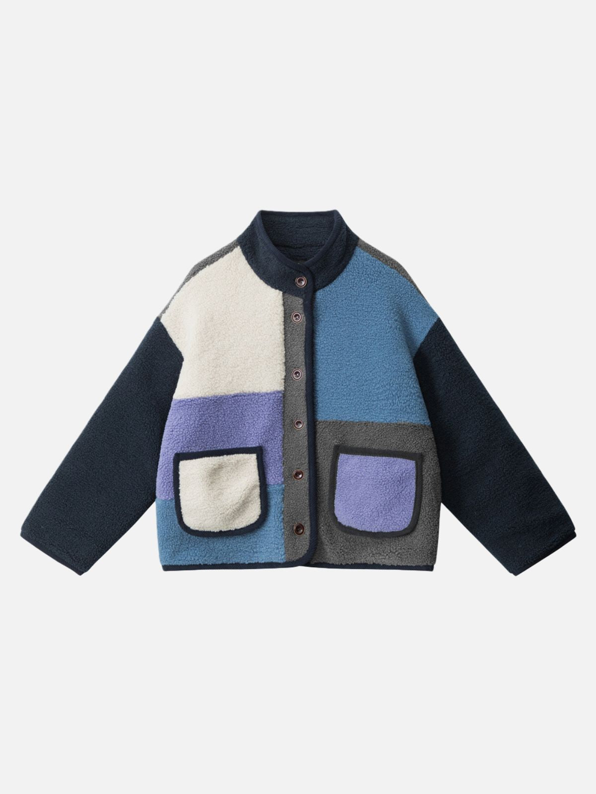 Haaura Color Block Plush Coat