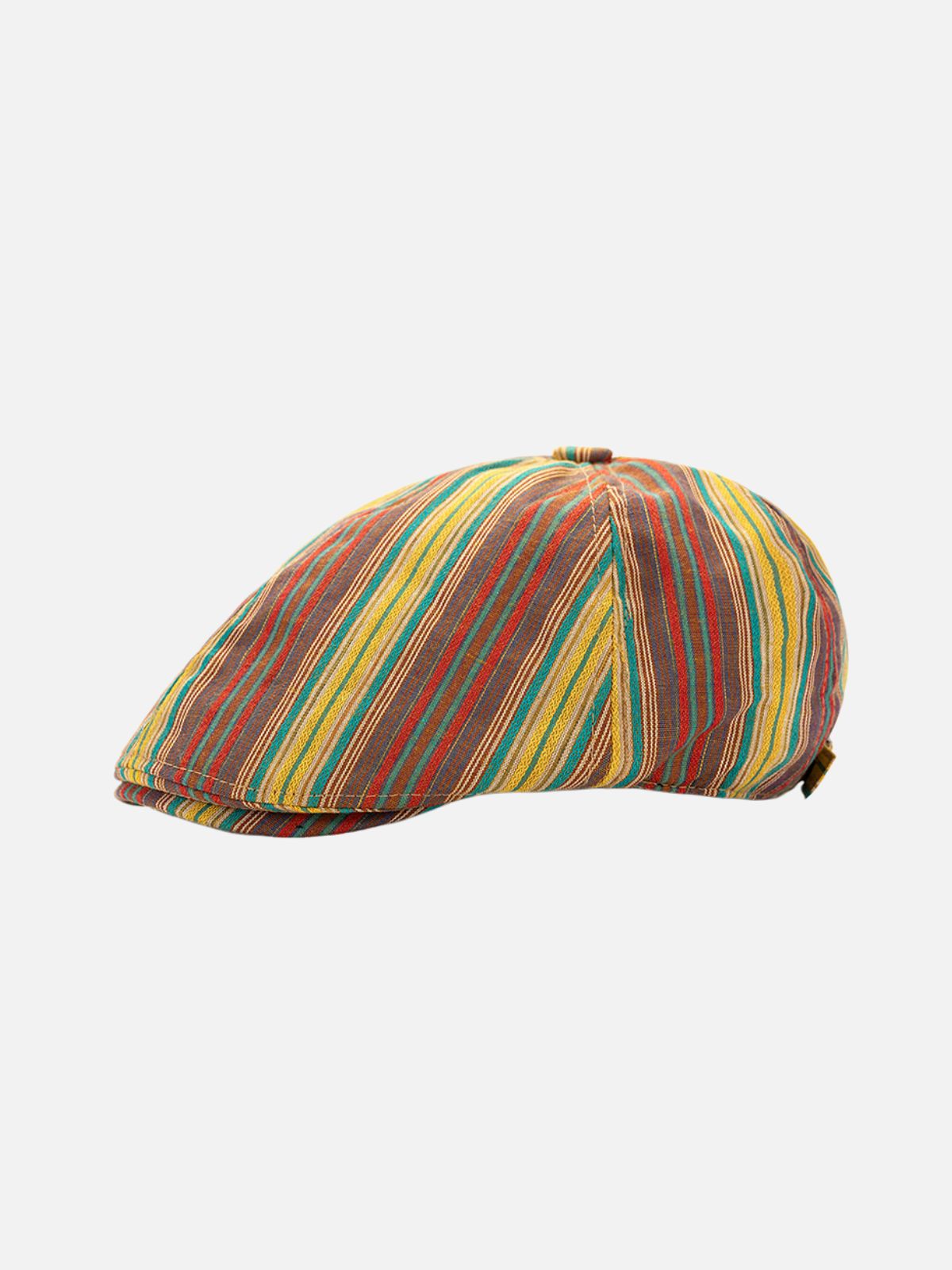 Striped Newsboy Cap