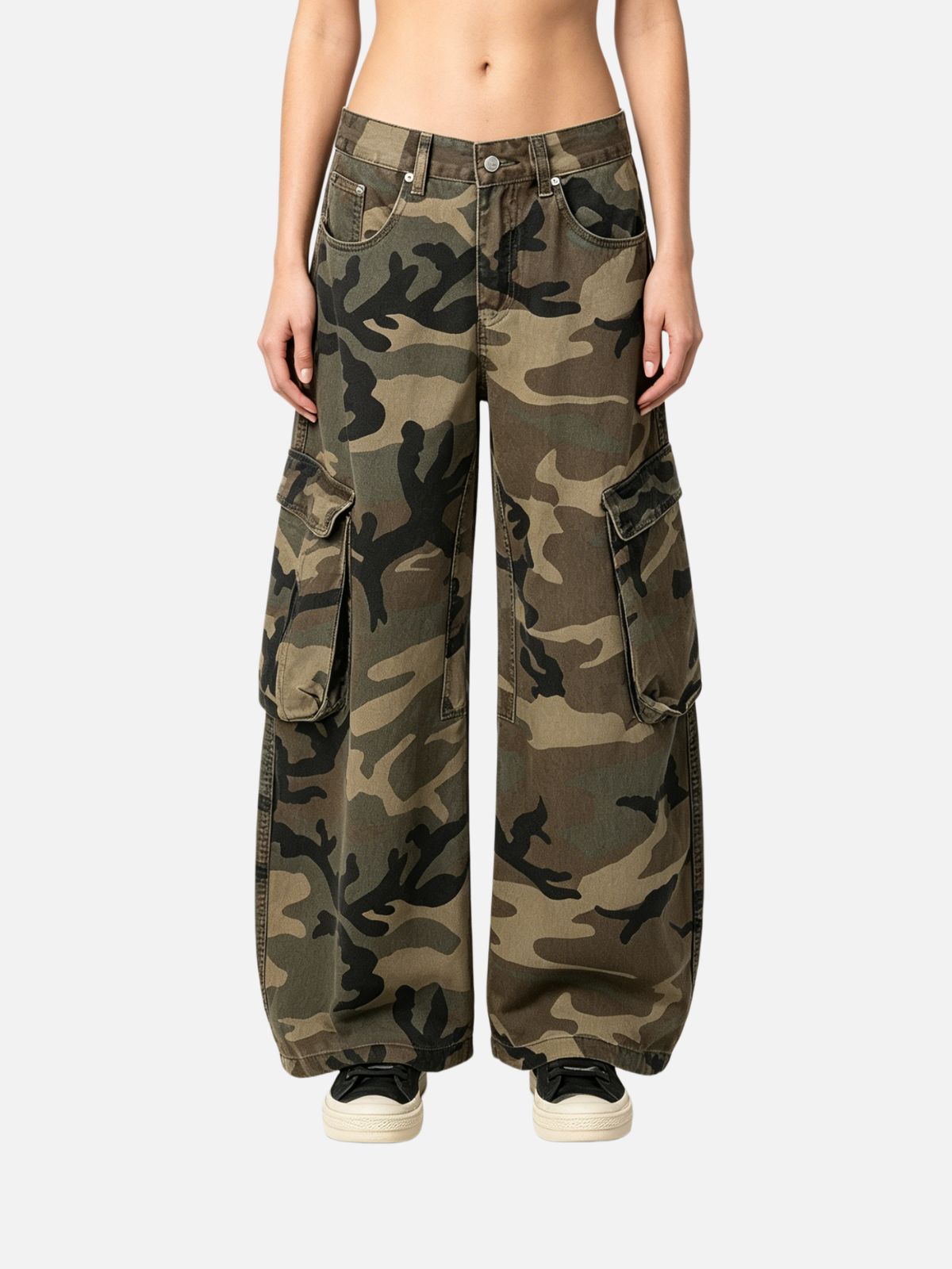 Haaura Baggy Camouflage Cargo Pants