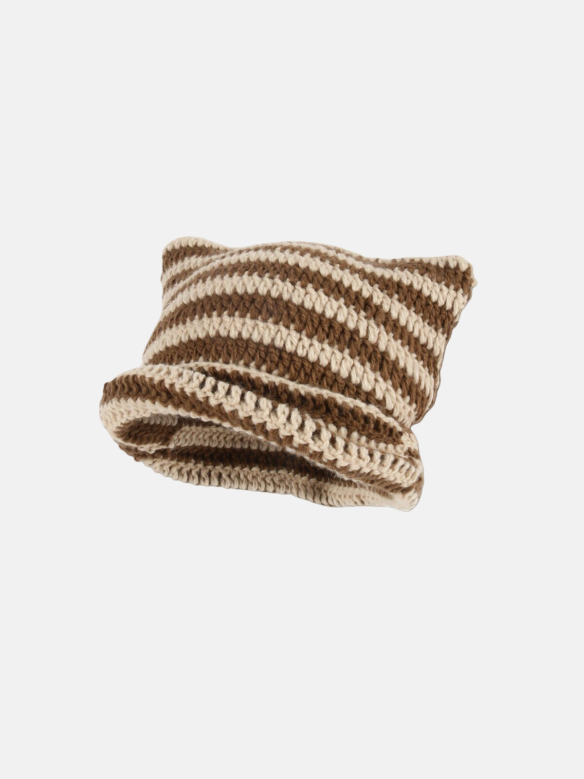 Stripe Cat Ear Beanie
