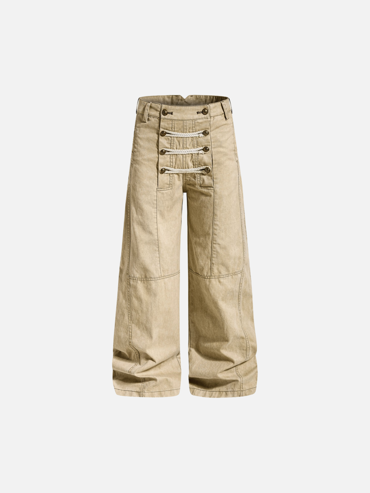 Haaura Rope Lace-Up Baggy Pants