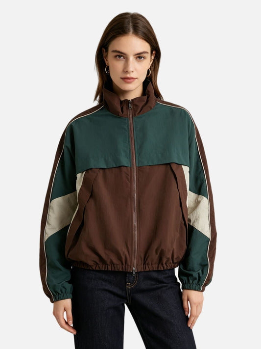 Haaura Color Block Drawstring Jacket