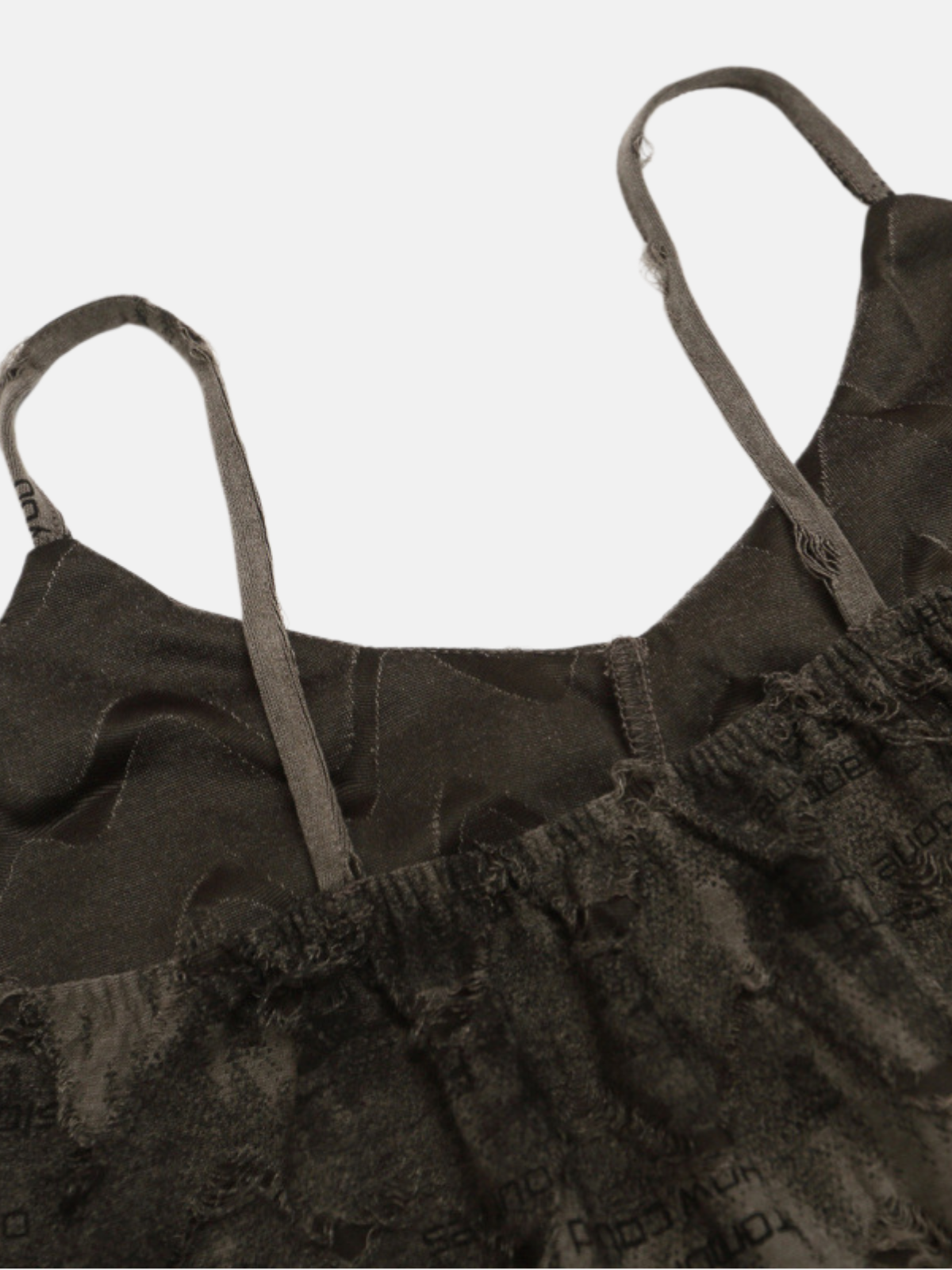 Haaura Asymmetric Ruffle V-Neck Tank Top