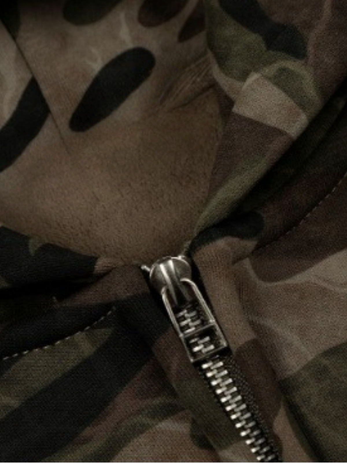 Haaura Boxy CAMO Zip Up Hoodie