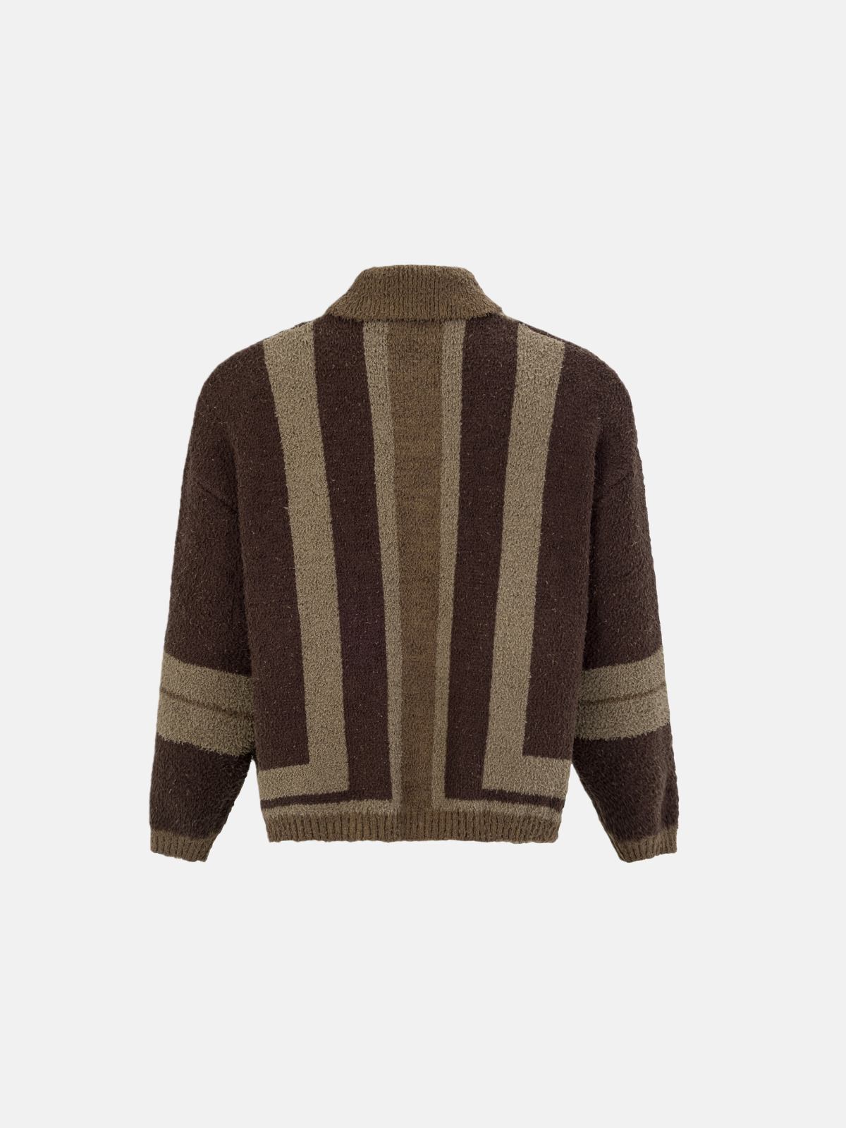 Haaura Textured Stripe Knit Cardigan