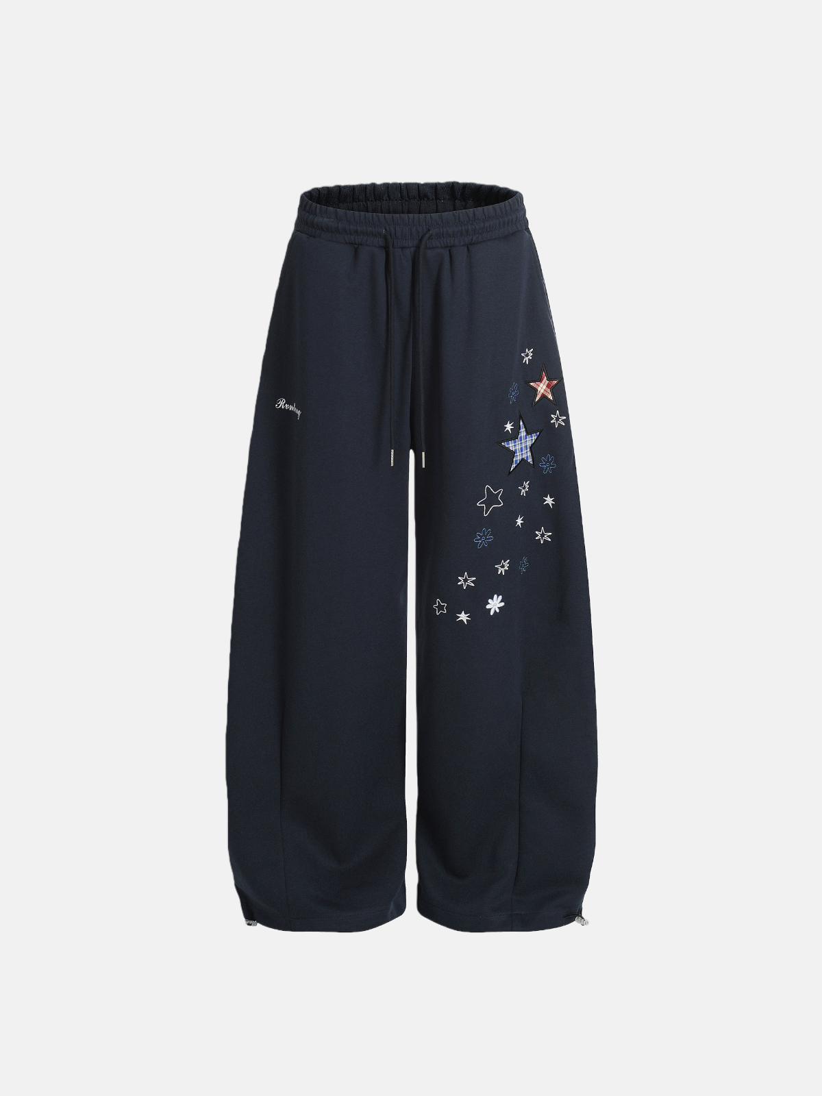 Haaura Star Floral Wide-Leg Joggers