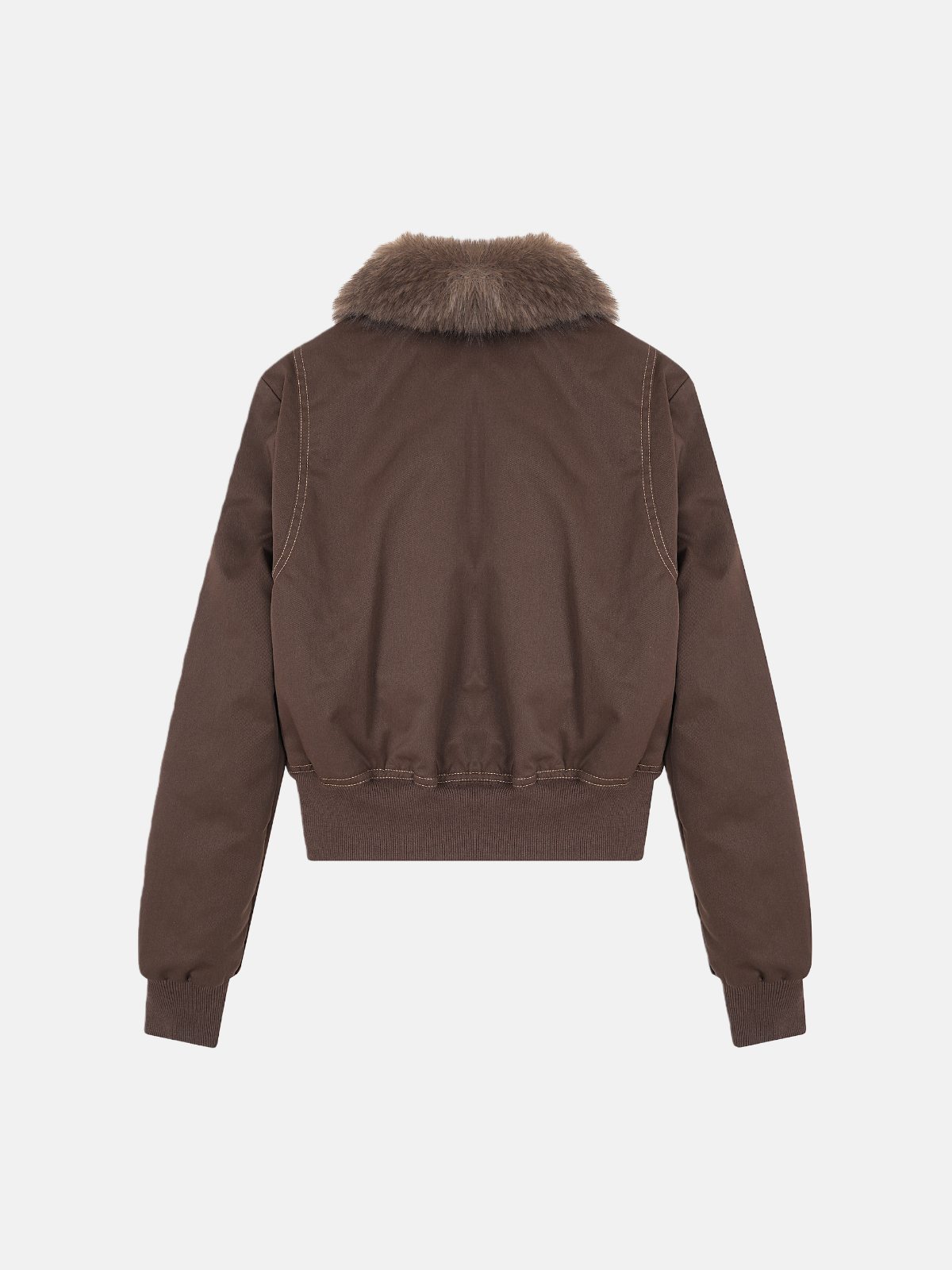 Haaura Signature Fur-Collar Bomber Jacket