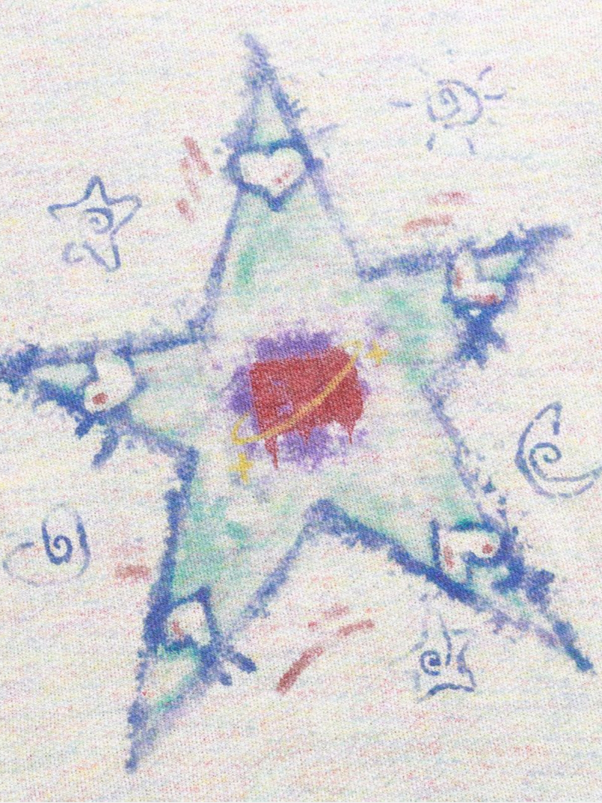 Haaura Hand-Drawn Star Doodle Tee